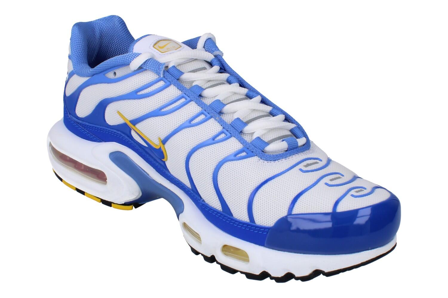 Nike Air Max Plus White Lyon Blue Varsity Maize 4/6