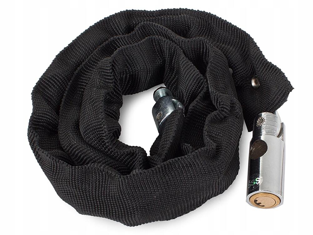 Cadena para bicicleta 80 cm Negro 2 llaves 3/6