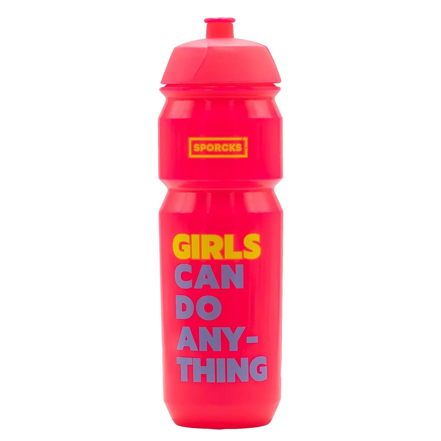 SPORCKS Sprocks Girl Can Do pink water bottle