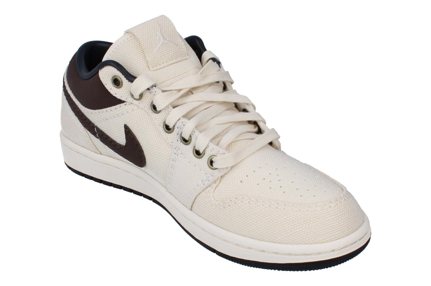 Air Jordan 1 Low Premium Pale Ivory Off Noir Baroque Brown 4/6
