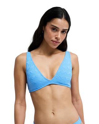 Triangle-bikinioberteil paradise wave elongated tri blau dames