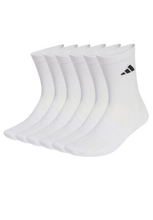 adidas Unisex Cushioned Sportswear Crew Socken 6er-Pack Tennissocken 6 Paar