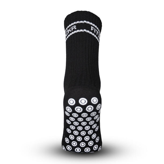 Combideal 3 pares de meias antiderrapantes FitSockr – Preto 3/4
