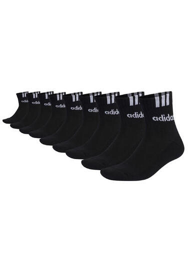 adidas Unisex 3-Stripes Half-Crew Cushioned kurze Tennissocken Socken 9 Paar