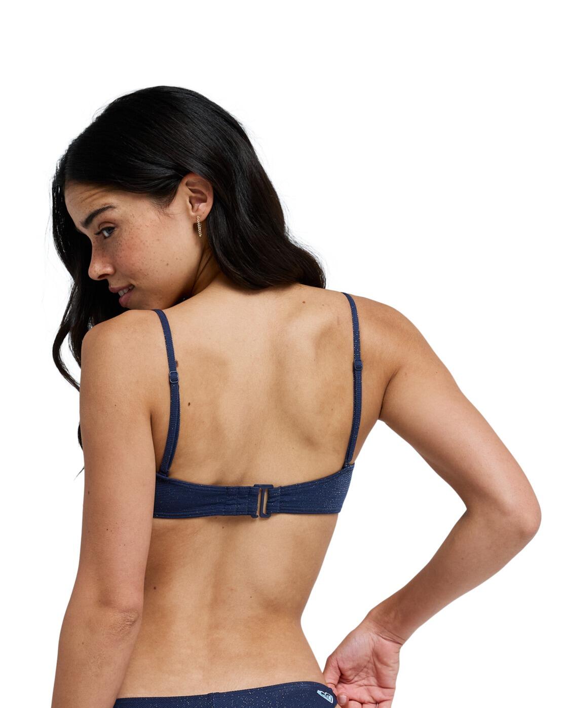 Top de bikini Bandeau ROXY SHINE BANDEAU Azul Mujer 3/5