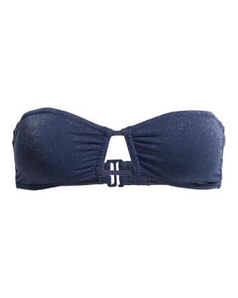Haut de bikini bandeau Bleu Femme