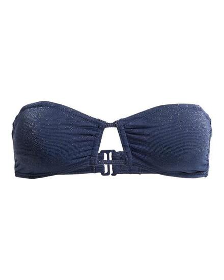 Haut de bikini bandeau Bleu Femme