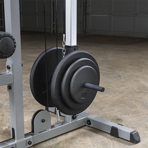 Double poste à tirage dorsal GLM83 pour fitness et musculation