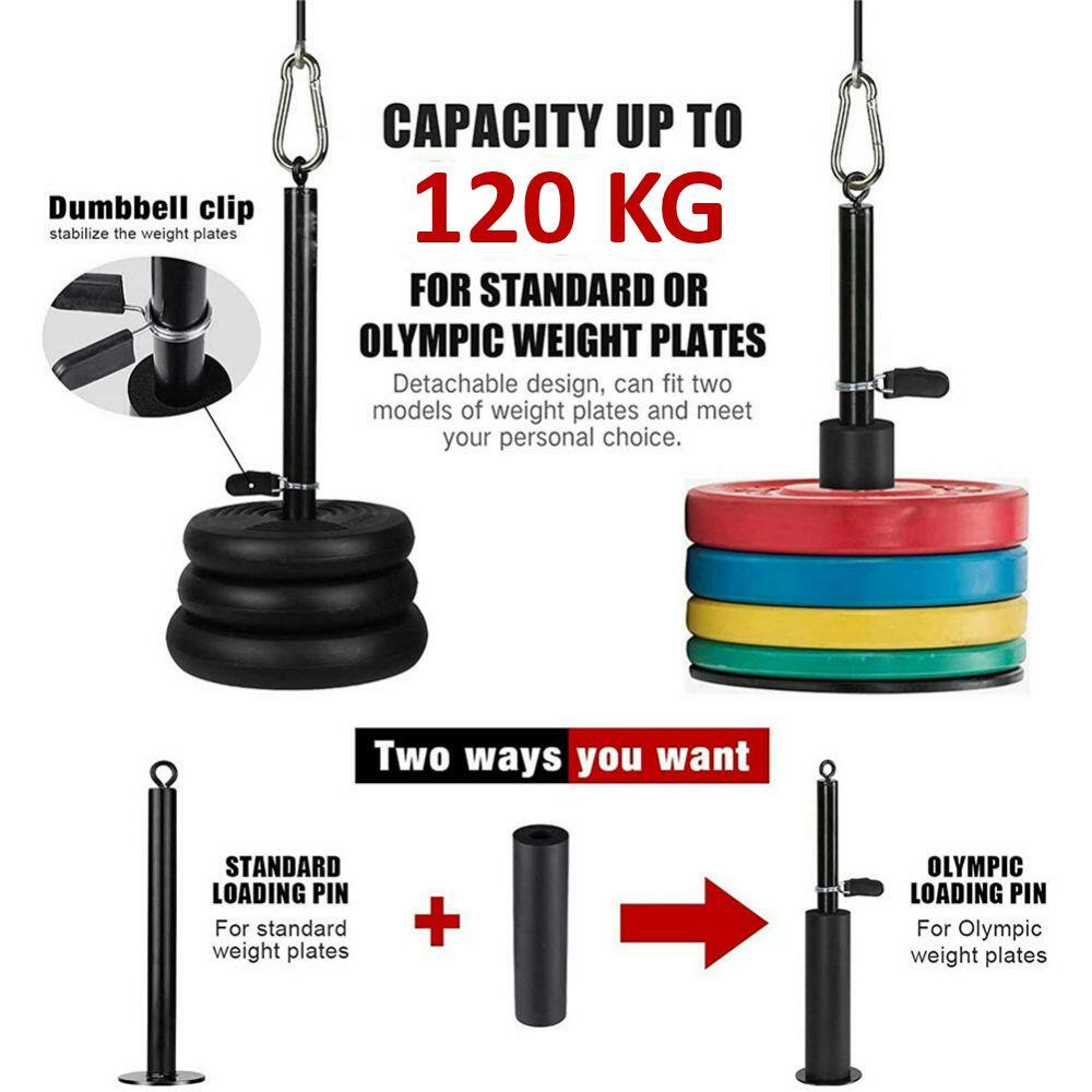 Sistema Poleas Gimnasio Multifuncional Capacidad Máxima 120 kg 5/5