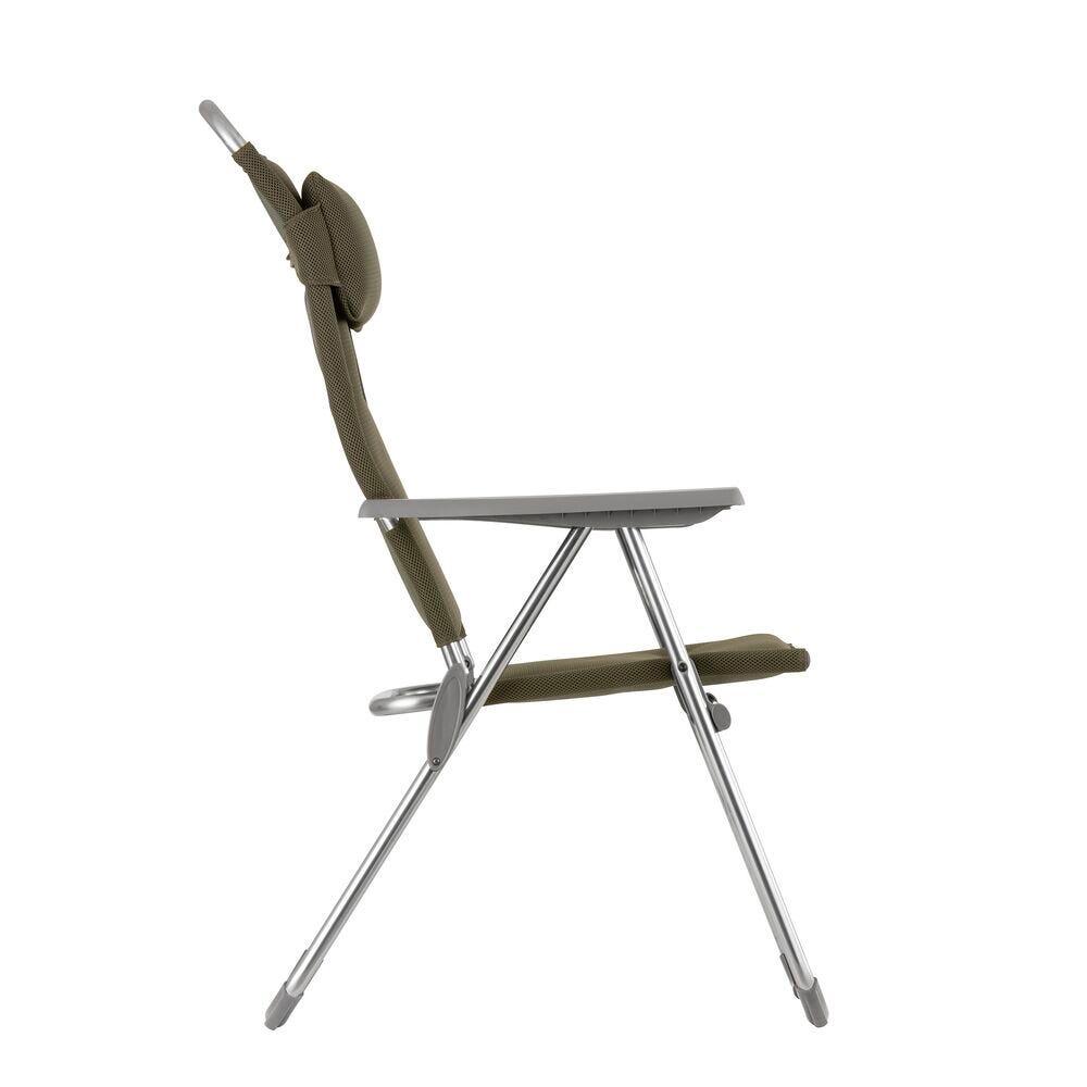 Fauteuil pliant matelassé multi-positions XL - ALU CHAM XL - Marron 4/6