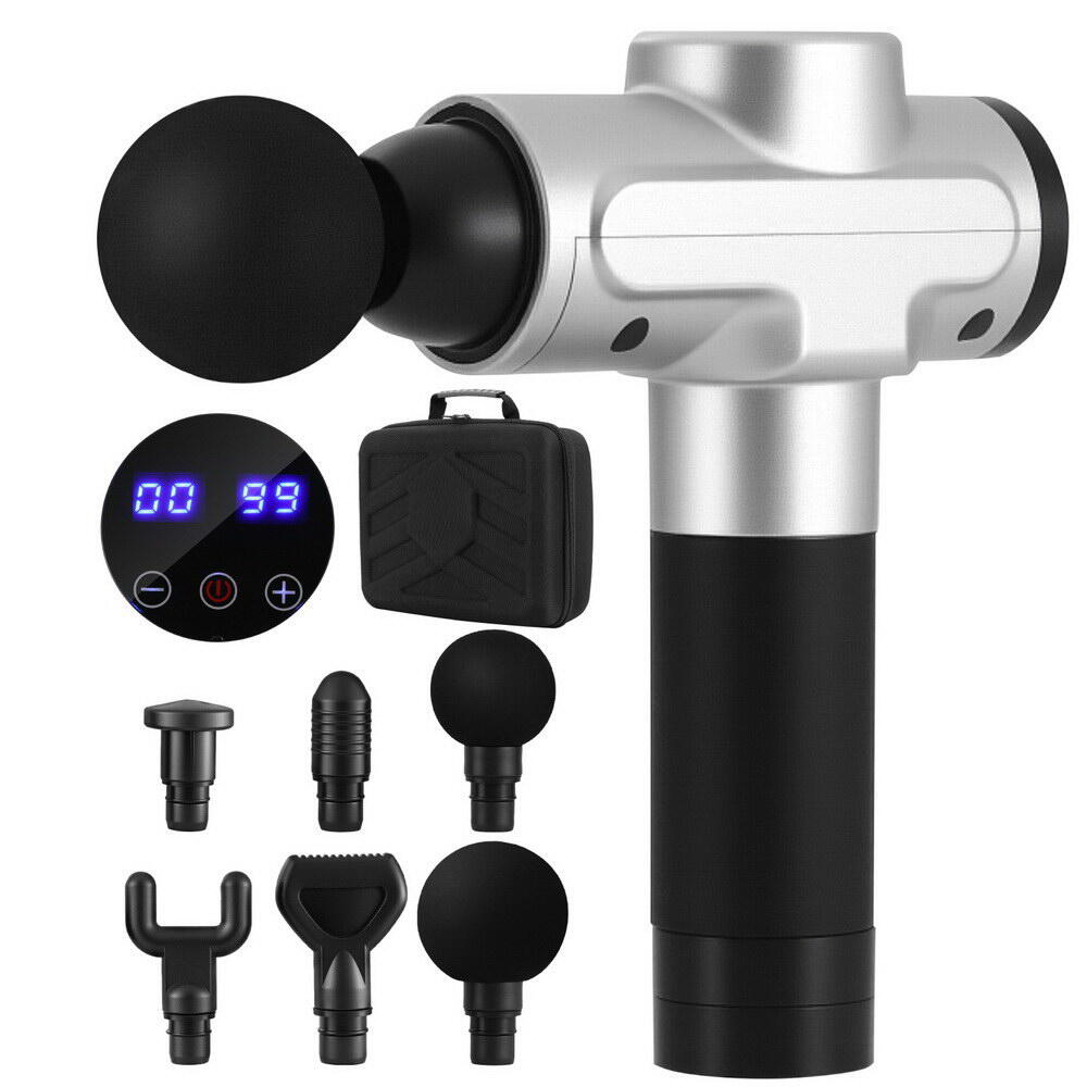 Everfit Massage Gun 30 Speed 6 Heads Vibration Muscle Massager Chargeable