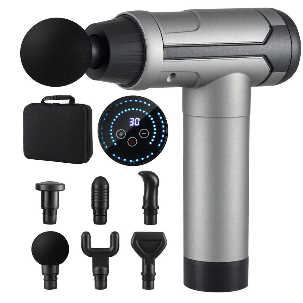 Everfit Massage Gun 30 Speed 6 Heads Vibration Muscle Massager Chargeable