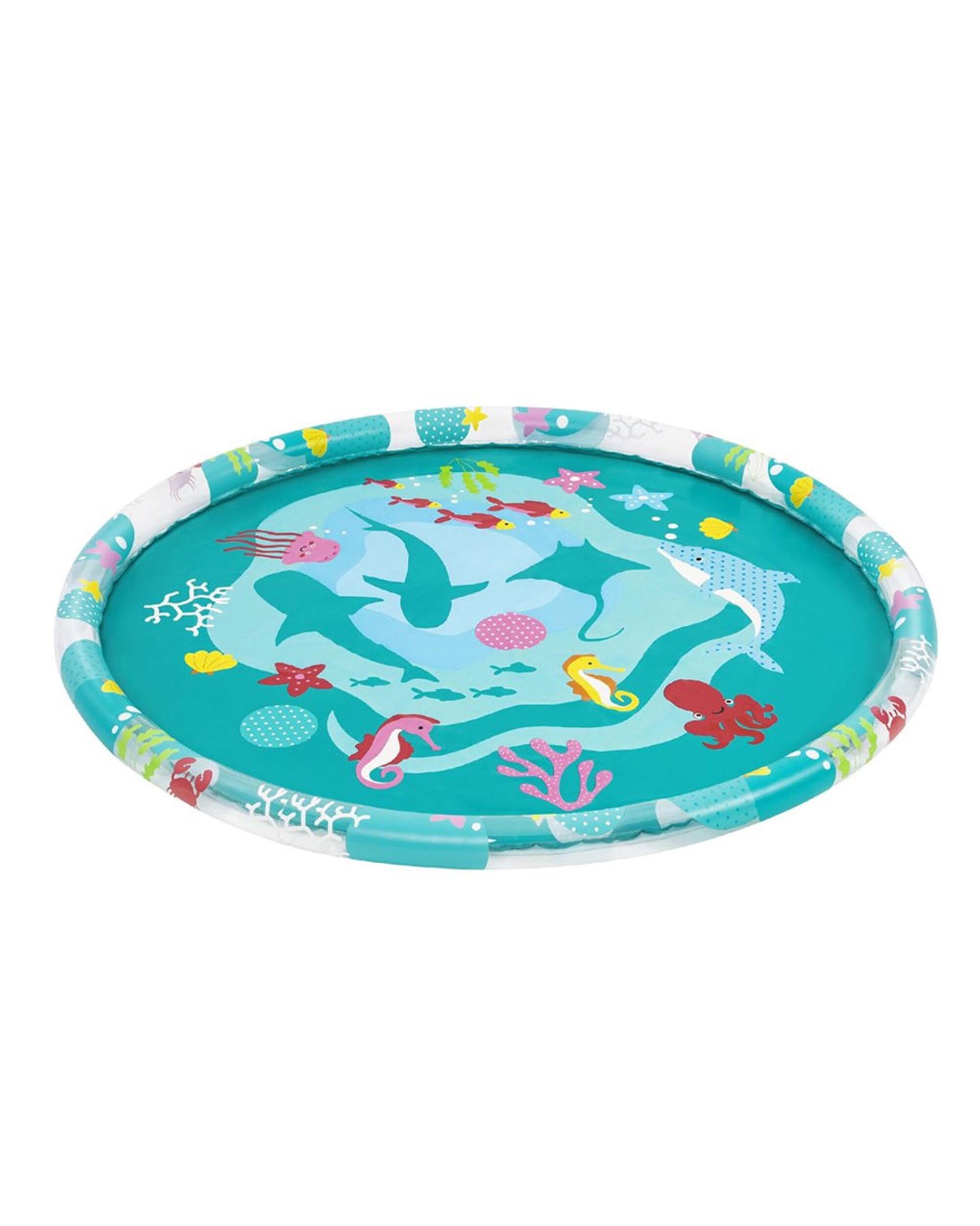 Bestway Kids Inflatable Pad Round Splash Pool Sprinkler Spray Toys Marine 165cm