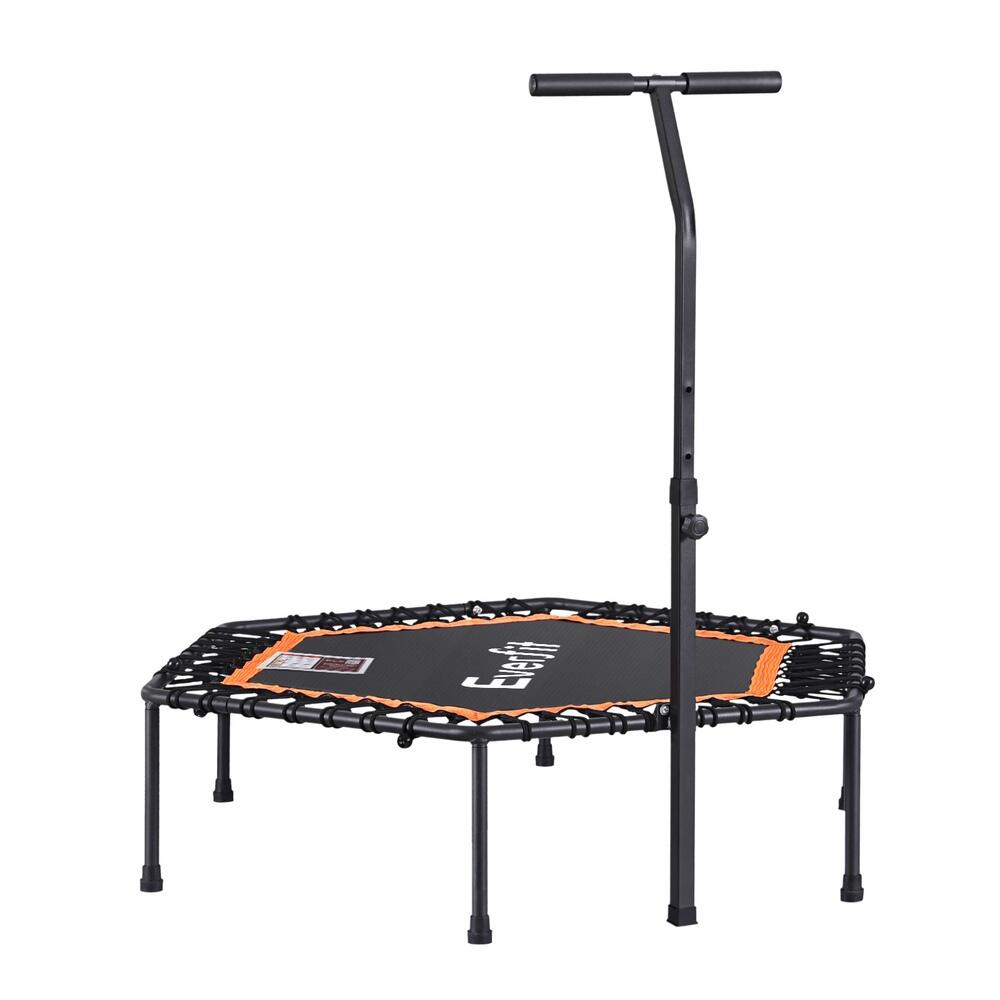 Everfit 51inch Hexagon Fitness Trampoline Rebounder Adjustable Handrail