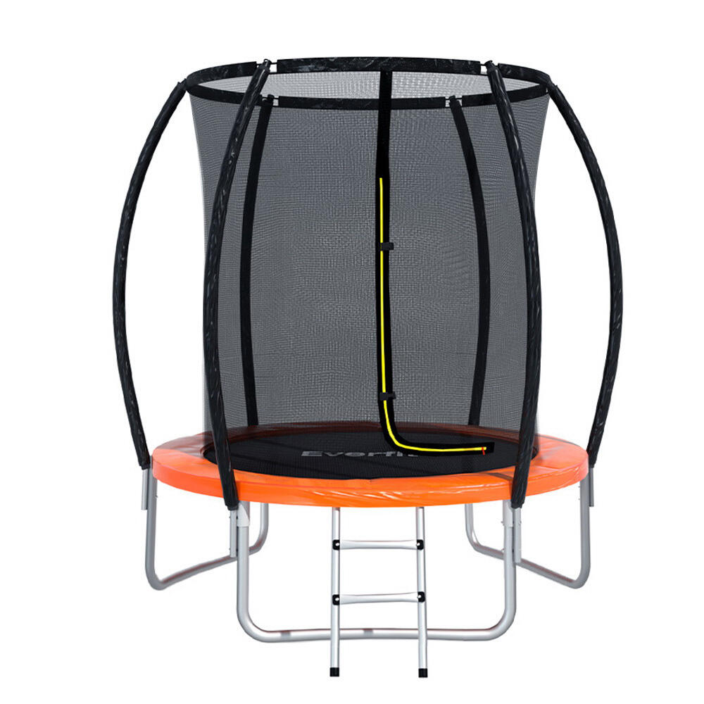 Everfit 6FT Trampoline for Kids w/ Ladder Enclosure Safety Net Rebounder