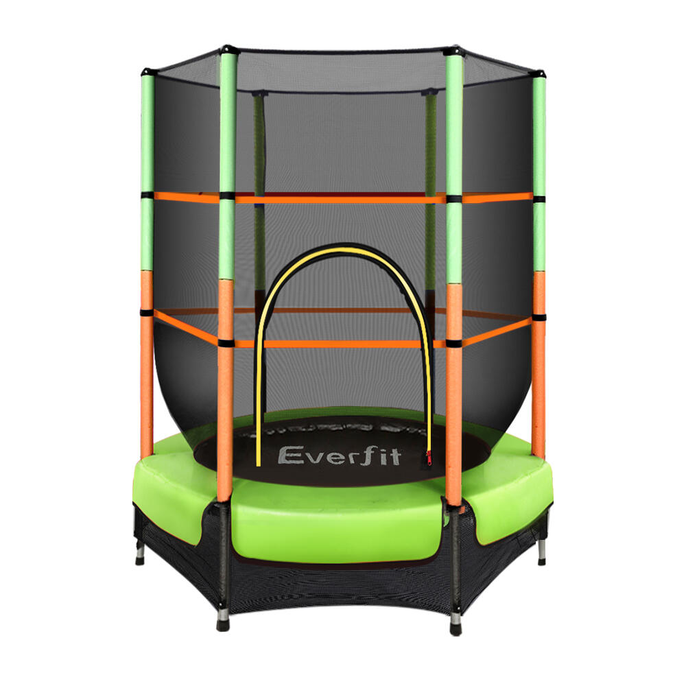 Everfit 4.5FT Trampoline for Kids w/ Enclosure Safety Net Rebounder Gift