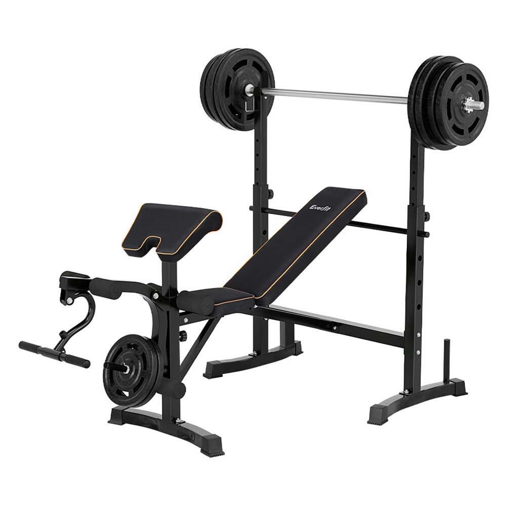 Everfit Weight Bench 10 in 1 Bench Press Home Gym Station 330kg Capacity