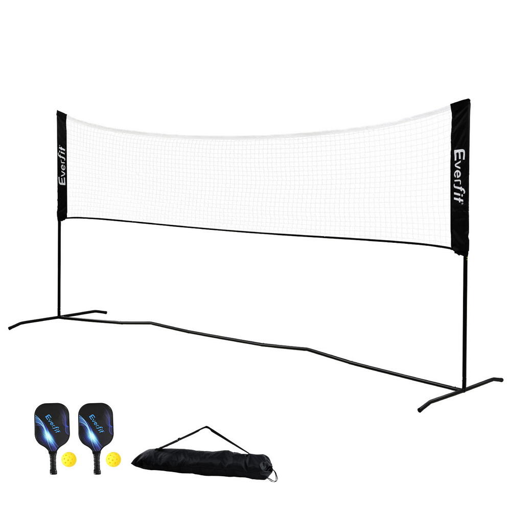 Everfit 3.6M Badminton Tennis Pickleball Net Portable Volleyball Kit Adjustable