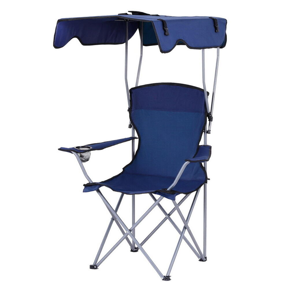 Weisshorn Camping Chair With Canopy Folding Outdoor Portable