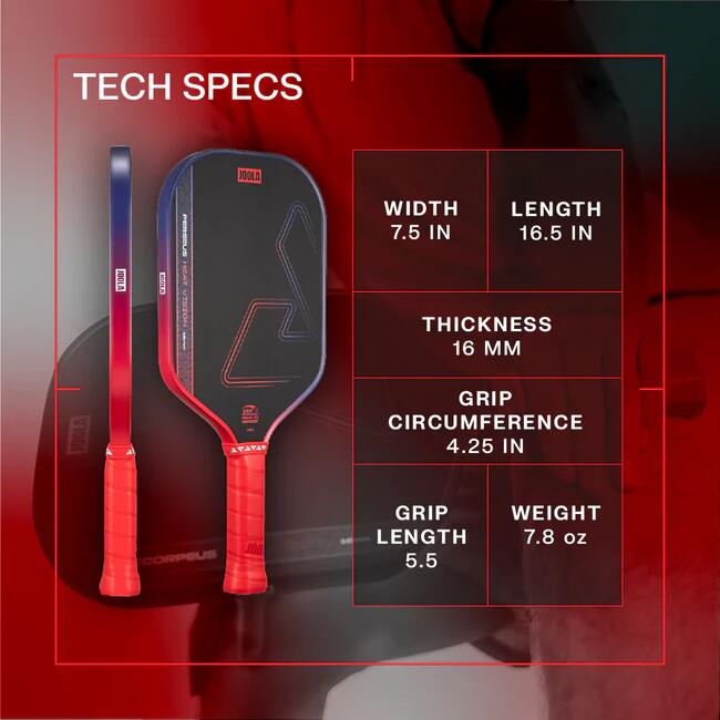 JOOLA PERSEUS HEAT VISION 16MM Pickleball Paddle- GRADIENT SURGE
