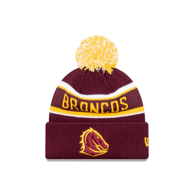 NRL Team Colours Beanie - Brisbane Broncos - Adult - Unisex - Hat