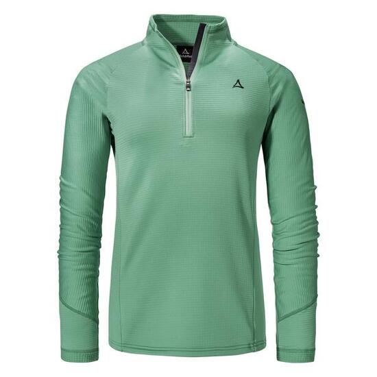 Half Zip warm feuchtigkeitsregulierend Damen - Longsleeve Cascata