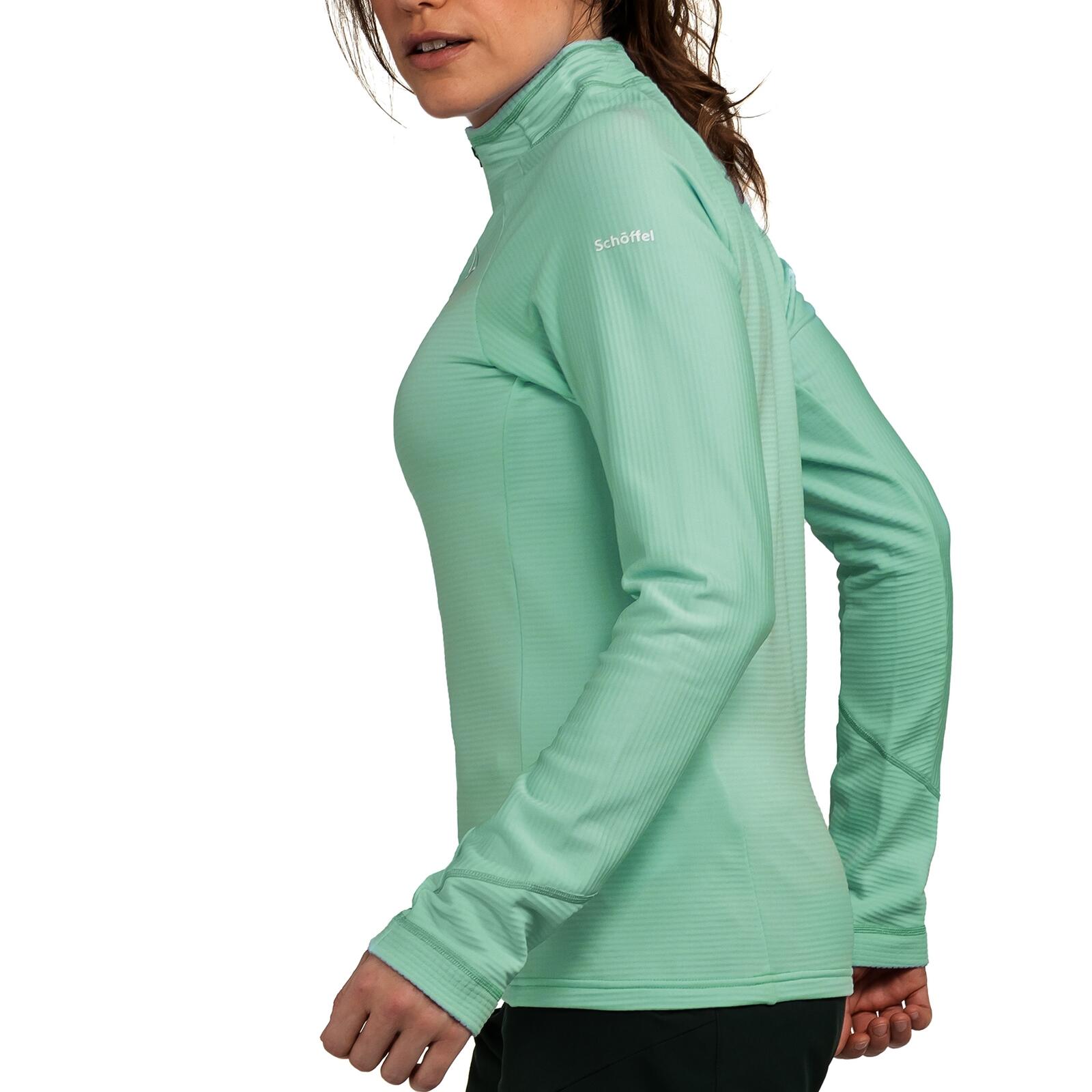 Half Zip warm feuchtigkeitsregulierend Damen - Longsleeve Cascata 3/4