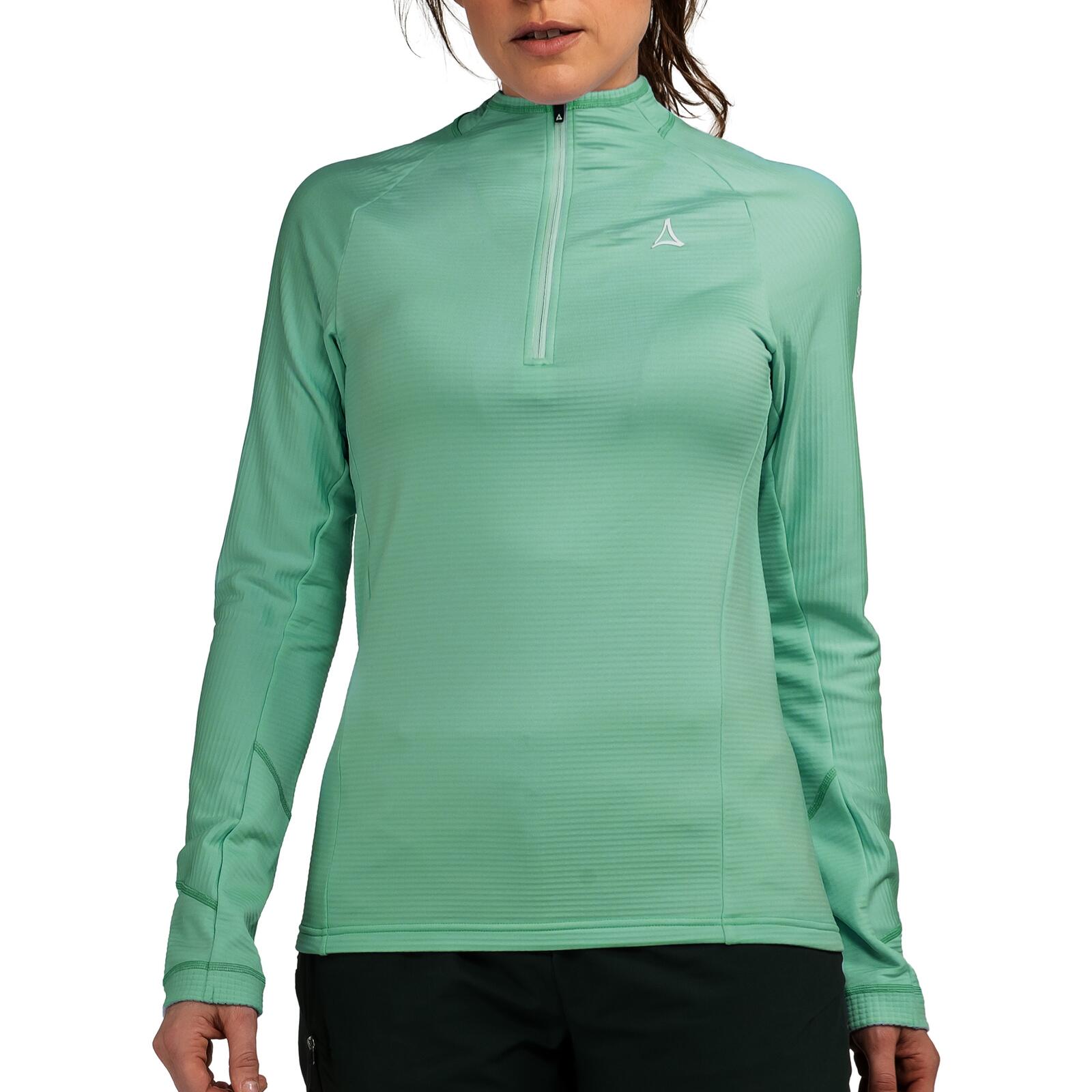 Half Zip warm feuchtigkeitsregulierend Damen - Longsleeve Cascata 2/4