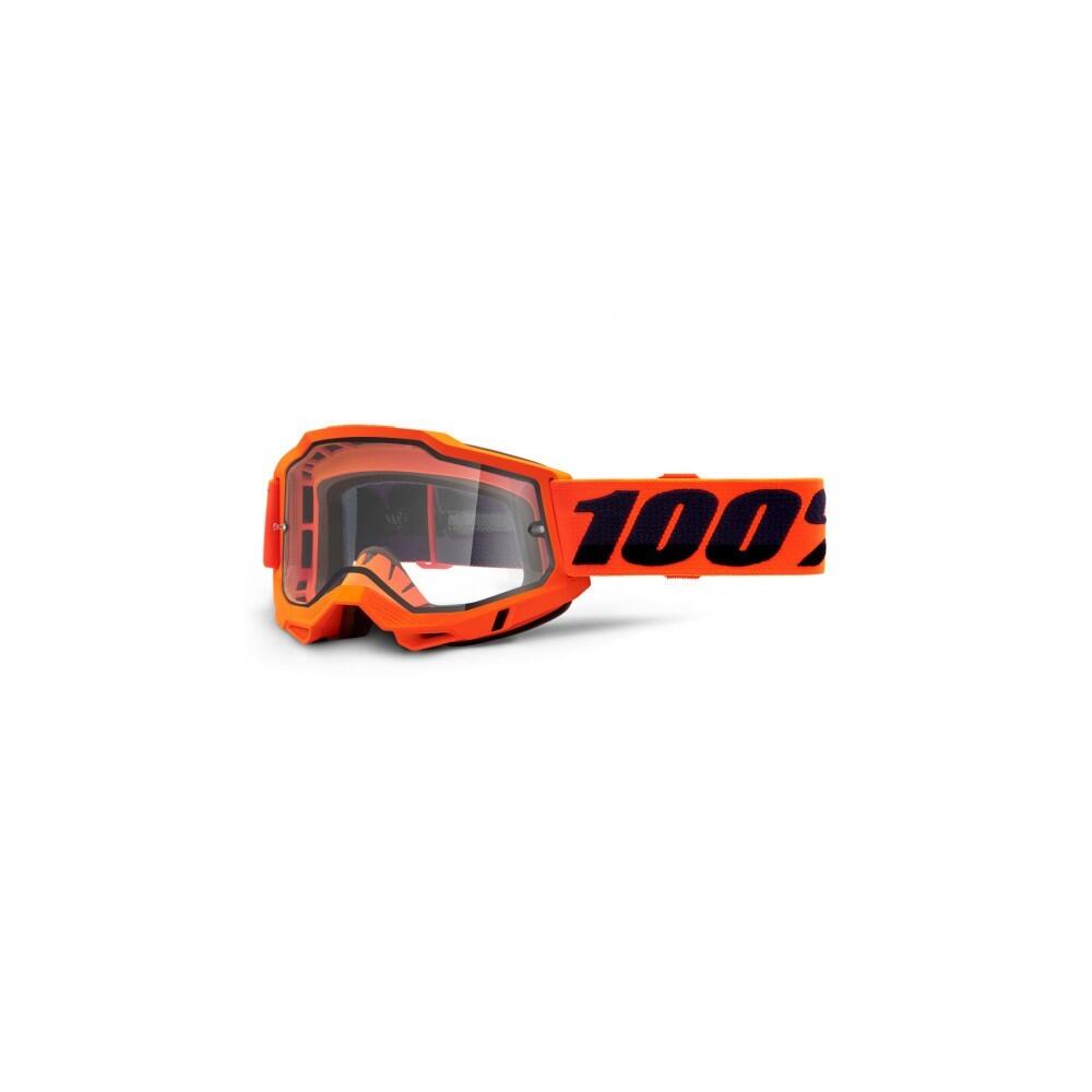 Masque VTT100% ACCURI 2 ENDURO MTB - ORANGE ecran CLEAR 1/2