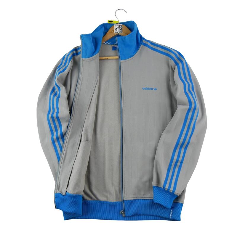 Veste Survêtement Vintage Phat Farm Années 90 Velours - Taille XL Bleu - Occasion Bon état