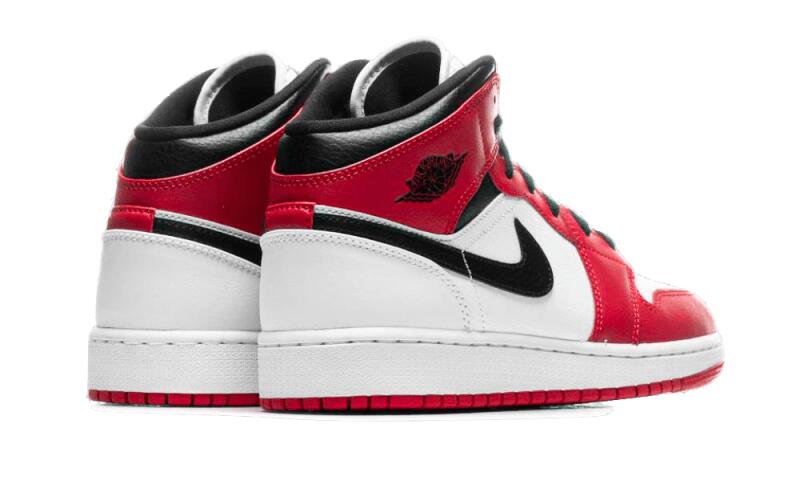 Air Jordan 1 Mid Chicago White 2/6