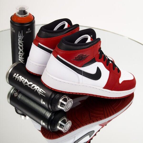 Air Jordan 1 Mid Chicago White 4/6