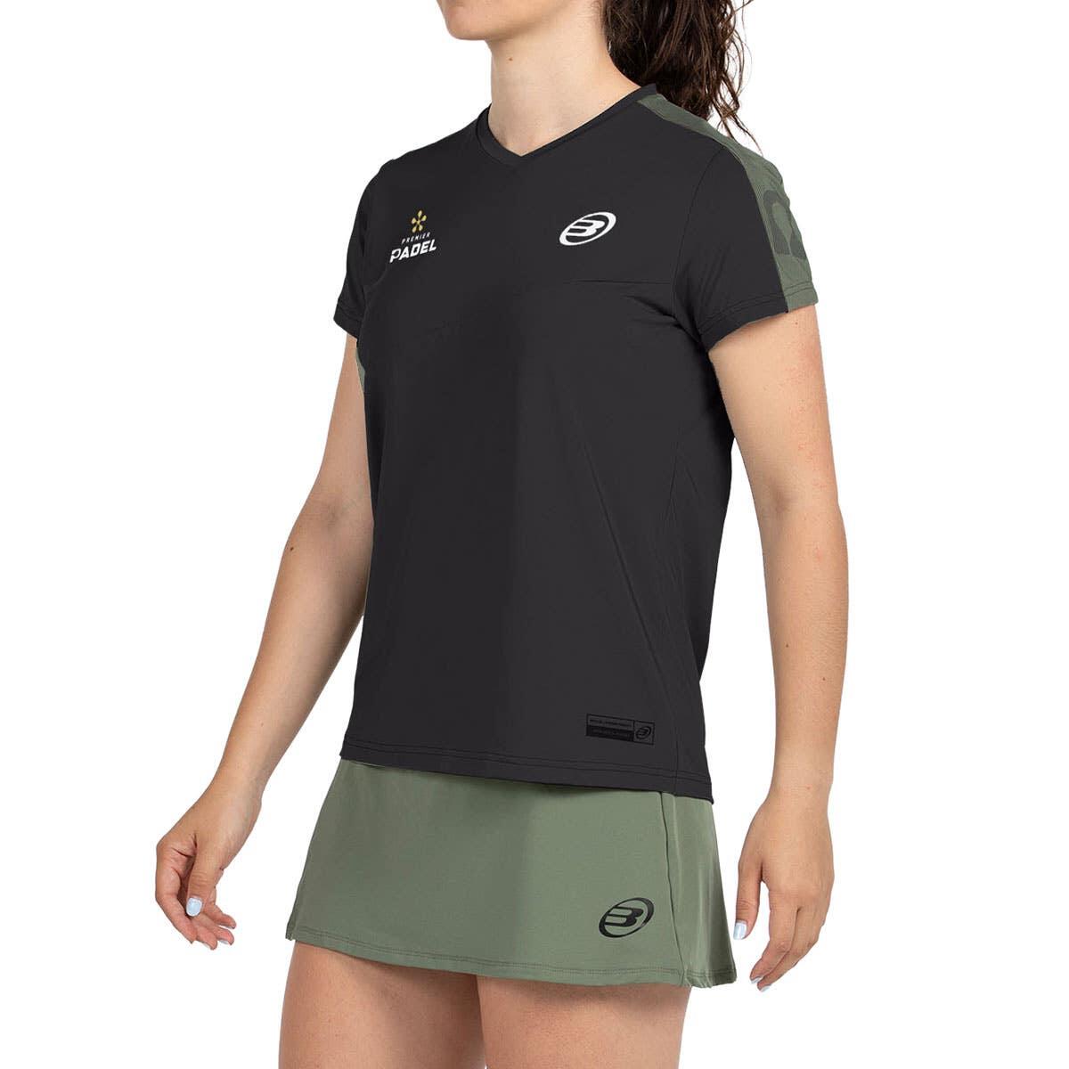 CAMISETA BULLPADEL PAMPAN 005 NEGRO MUJER XS 2/4
