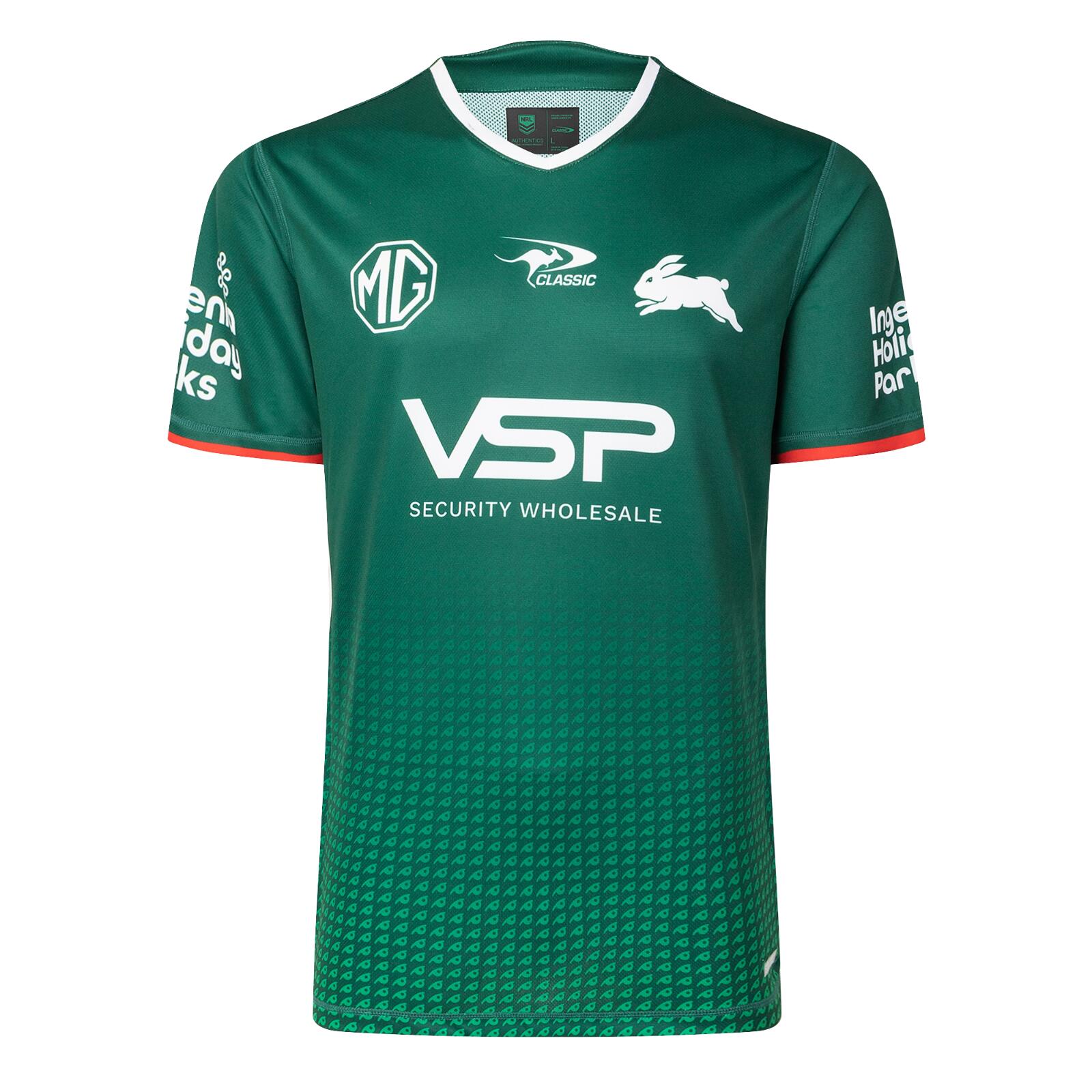 NRL 2025 Training Tee - South Sydney Rabbitohs - Green - Adult - Mens