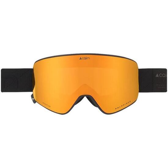 CAIRN Masque de ski MAGNITUDE CLX3 POLARIZED - MAT BLACK ORANGE