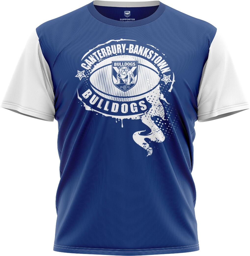 NRL Kids 'Preston' Tee Shirt - Canterbury Bulldogs - Baby Child T-Shirt