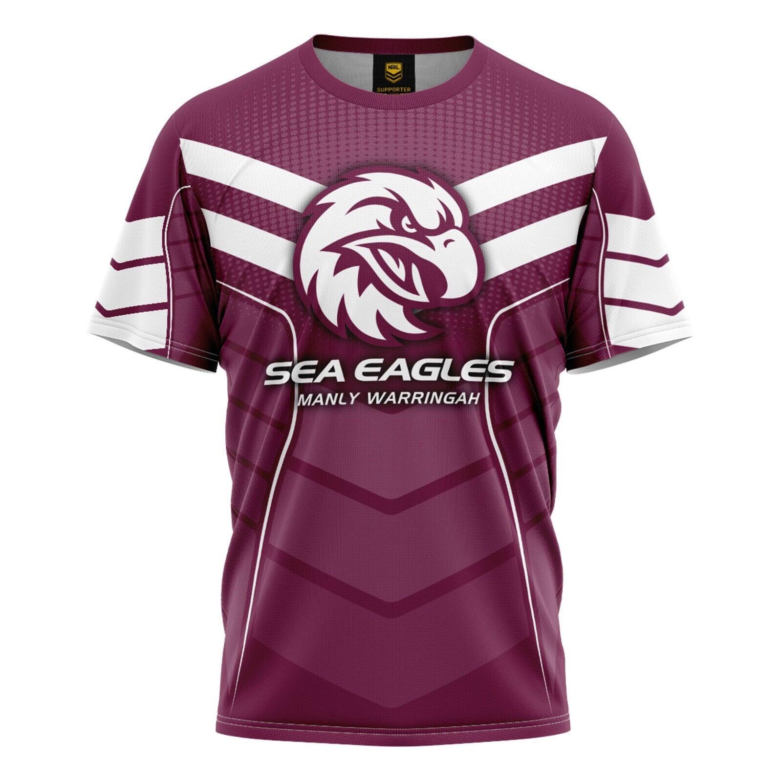 NRL Kids 'Chevron' Tee Shirt - Manly Sea Eagles - Baby Child T-Shirt