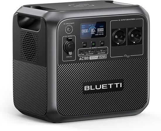 BLUETTI Tragbare elektrische Station AC180 1800 W/1152 Wh für Camping 99% RENEW