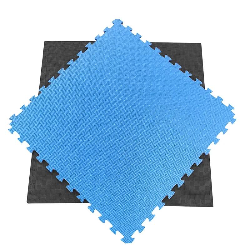 Tatami Puzzle EVA 100x100x20 mm (Lote 24 uds) Preto-Azul 2/7