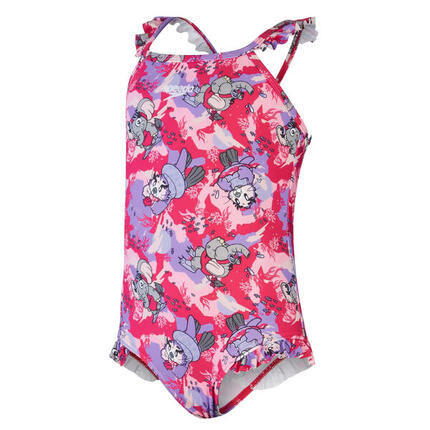 Maillot De Bain 1 Pièce LEARN TO SWIM Fille (Rose / Violet)
