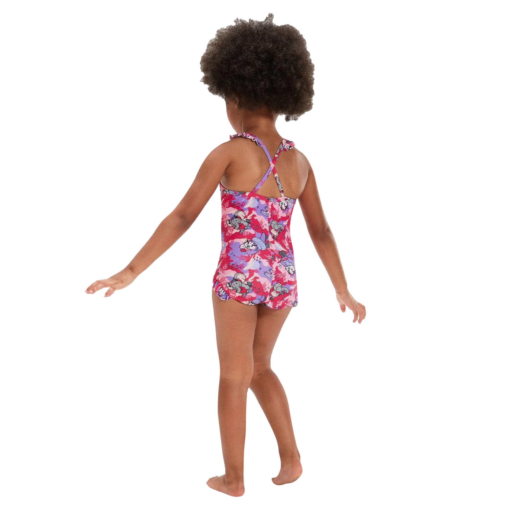 Maillot De Bain 1 Pièce LEARN TO SWIM Fille (Rose / Violet) 4/4