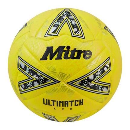 Ballon De Foot ULTIMATCH EVO (Jaune Fluo / Jaune Doré) Taille 5