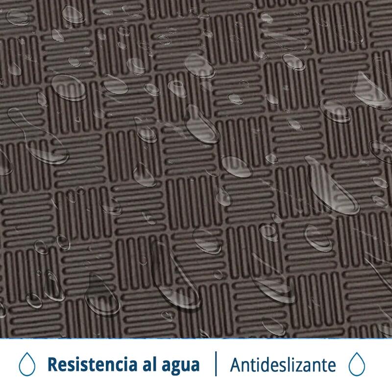 Tatami Puzzle EVA 100x100x20 mm (Lote 10 uds) Marrom-Bege 4/4