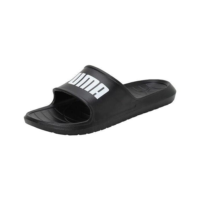 PUMA Mens Divecat Lite Sliders (Black/White)