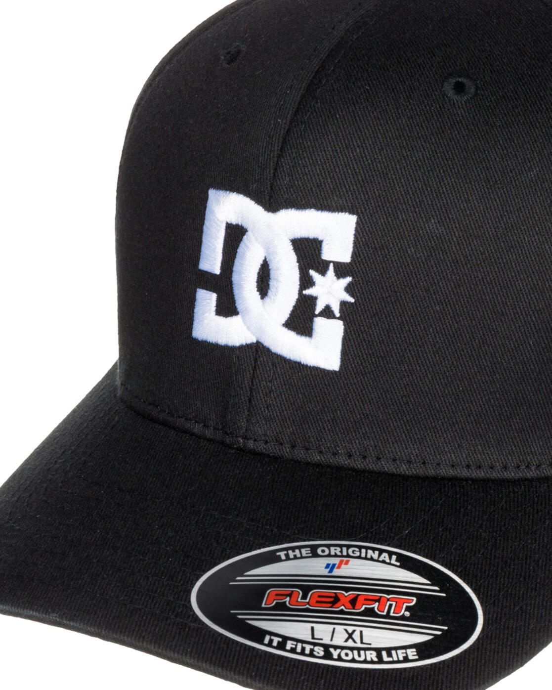 Gorra DC Shoes Cap Star 2 Flexfit Hat, Negro, Unisexo 3/5