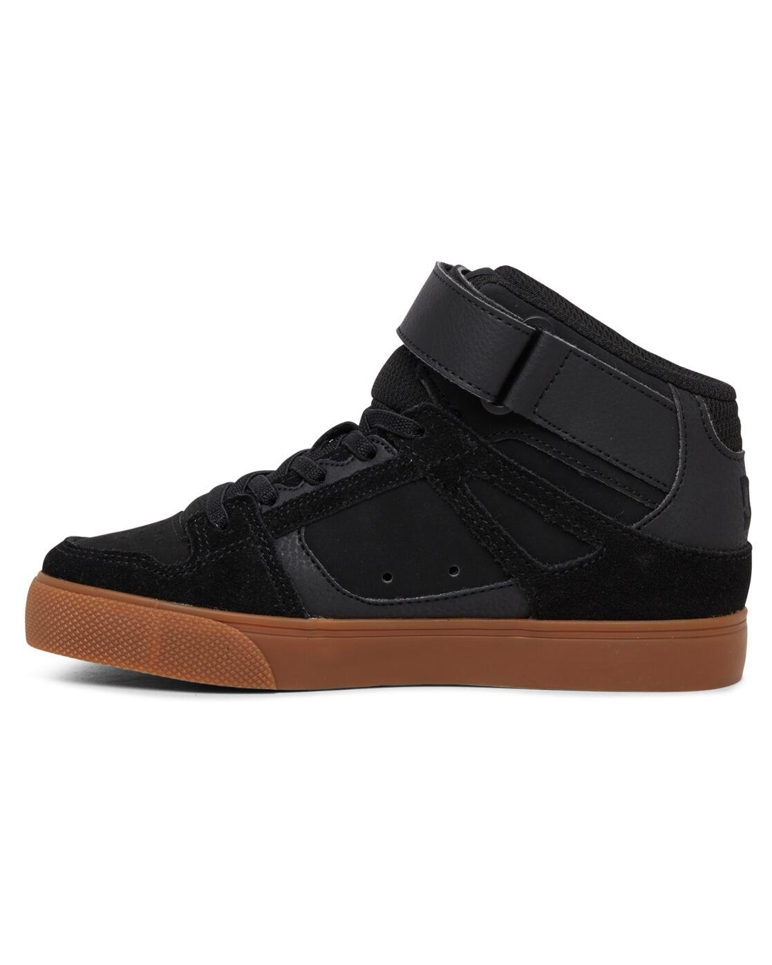 Chaussures en cuir montantes PURE HIGH-TOP EV Noir Garçon 3/4
