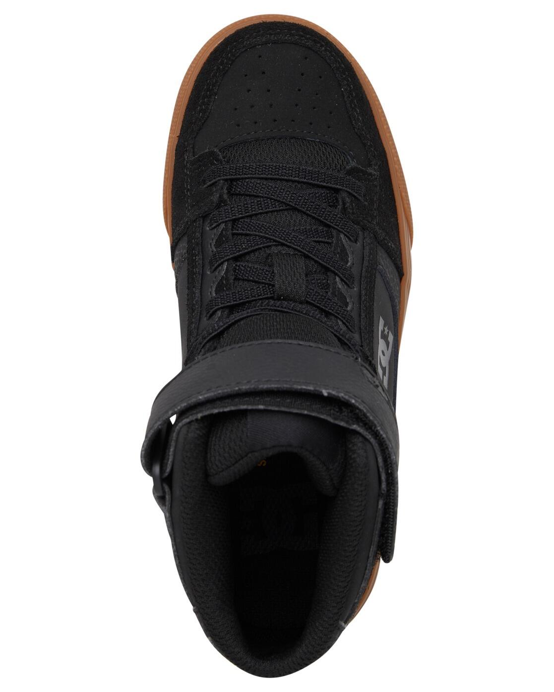 Chaussures en cuir montantes PURE HIGH-TOP EV Noir Garçon 4/4