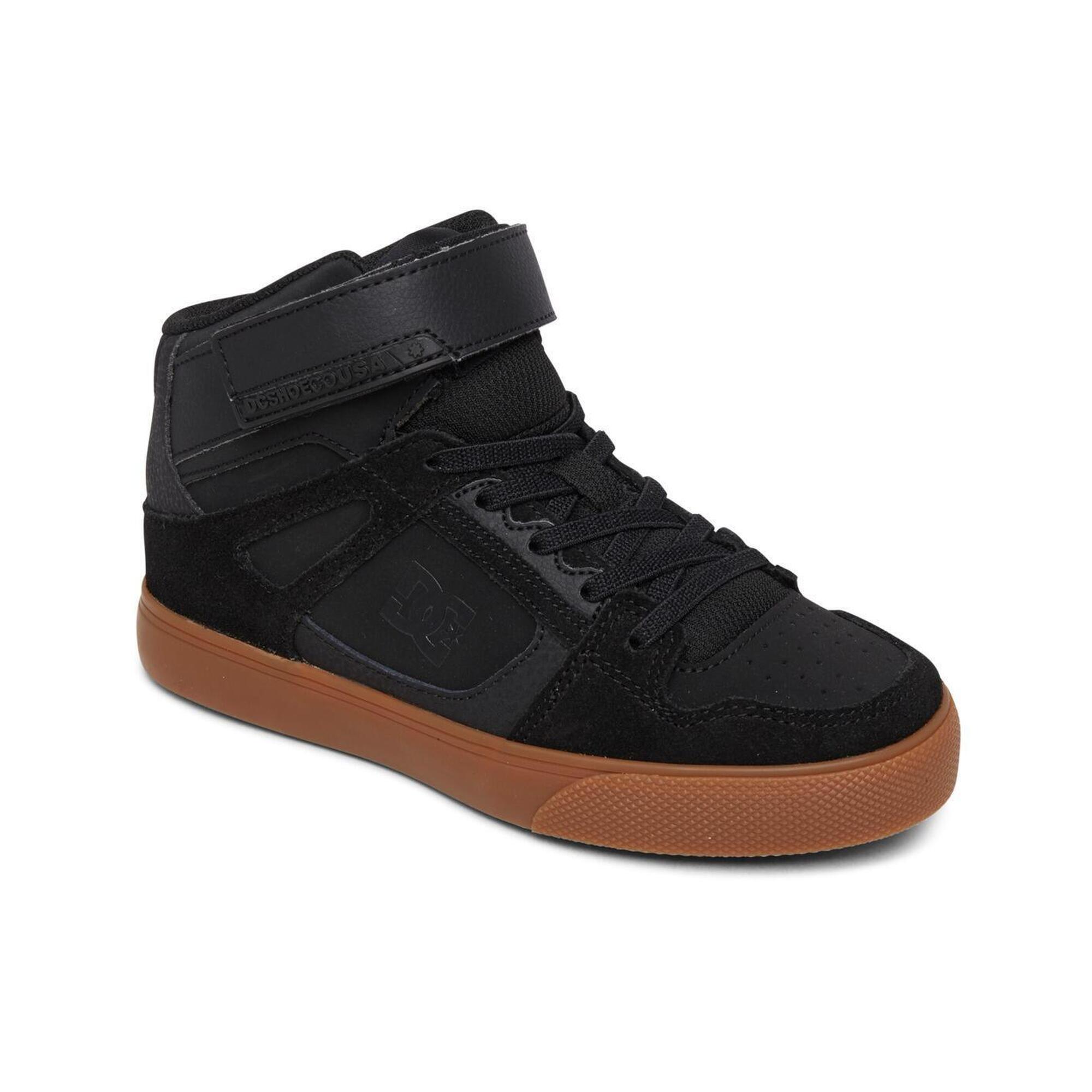 Dc Shoes - Chaussures En Cuir Montantes Pure High-top Ev Noir Garçon - Baskets - Noir - Decathlon