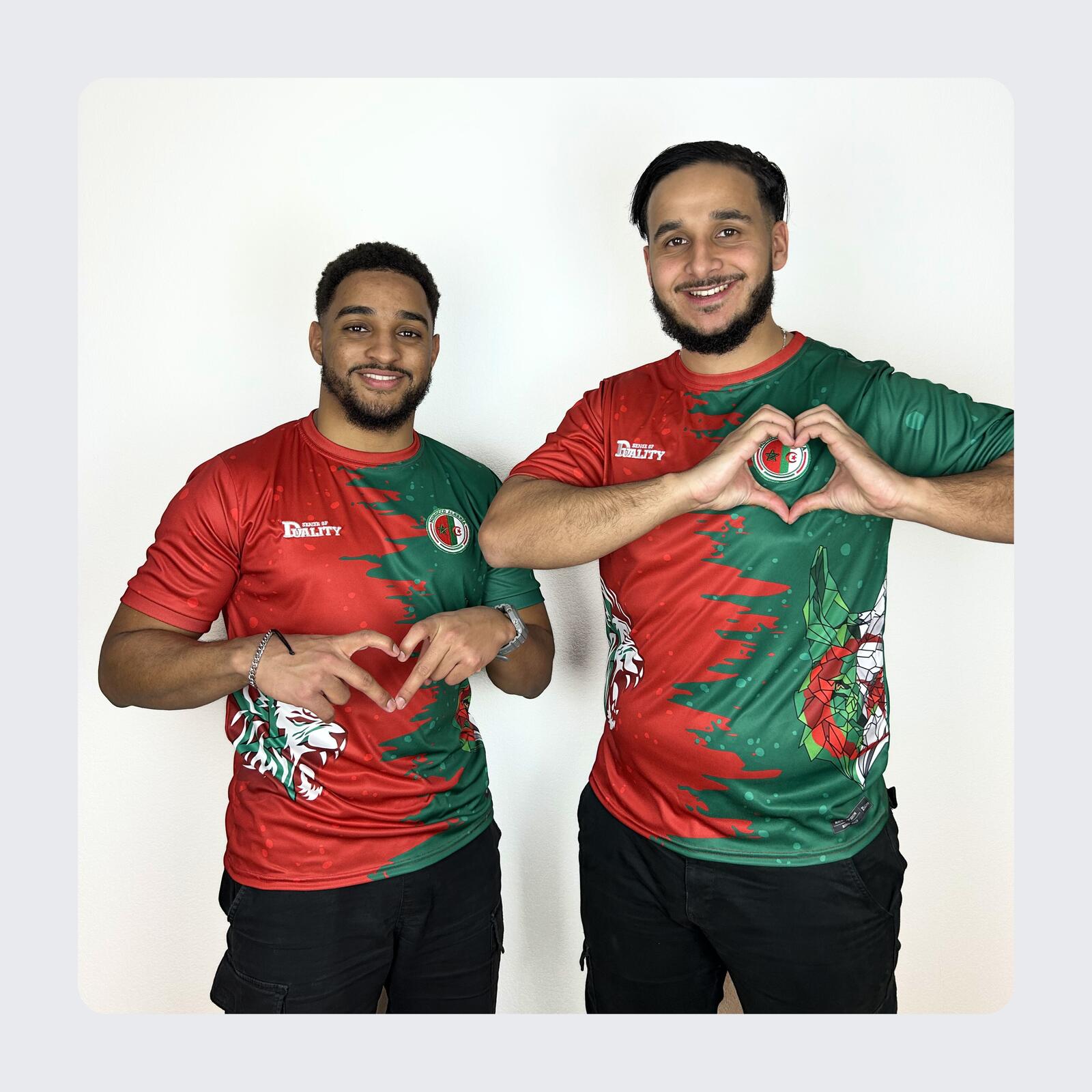 Maglia di calcio Binational - Marocco Algeria - Edizione originale 3/4