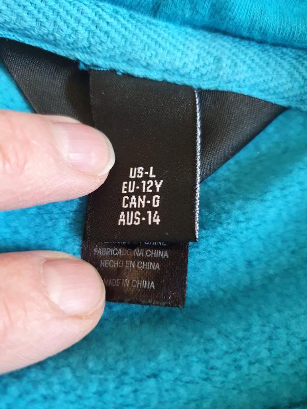 Tussen Particulieren - Blauwe hoodie Volcom maat 12 jaar 2/3